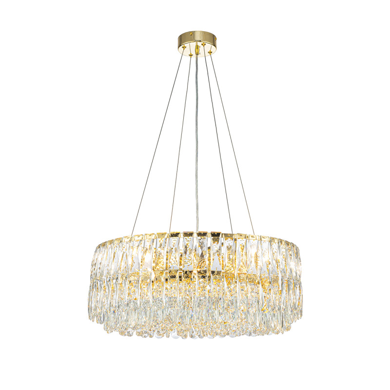 Подвесная люстра 60*60*126 см, 12*E14, 480W, Indigo VORTICE V000597 золотой, 12050/12P Gold