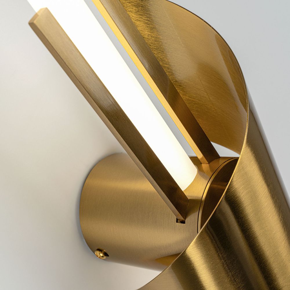 Бра 12*11*-64 см, *LED*6W, 4200K, Modelux  ML.655.650 BS, Латунь