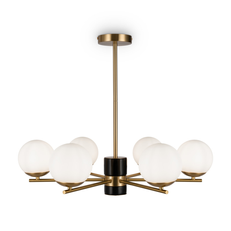 Светильник 67 см, Freya Marble FR5230PL-06BS, латунь