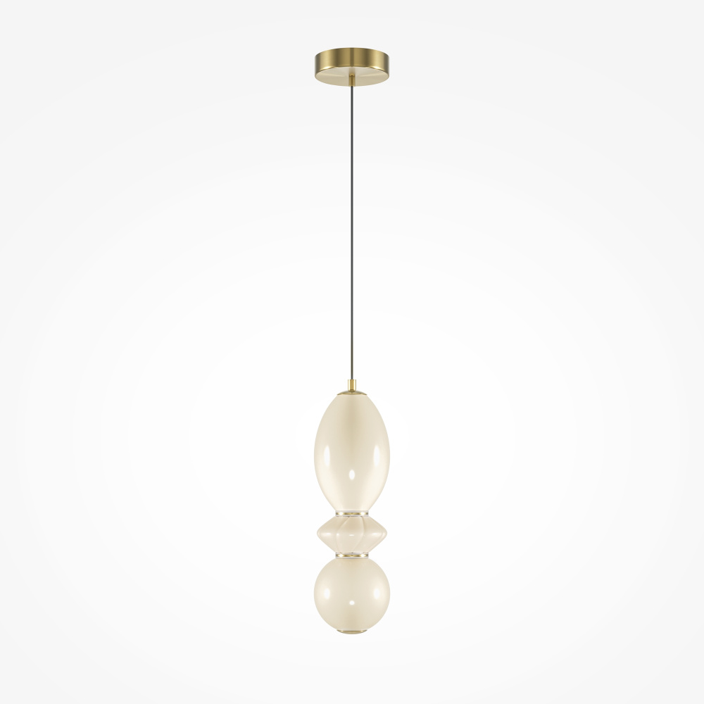 Подвесной светильник 12*54-344 см, *LED*12W, 3000K, Maytoni Brosche MOD362PL-L10BG3K, Латунь