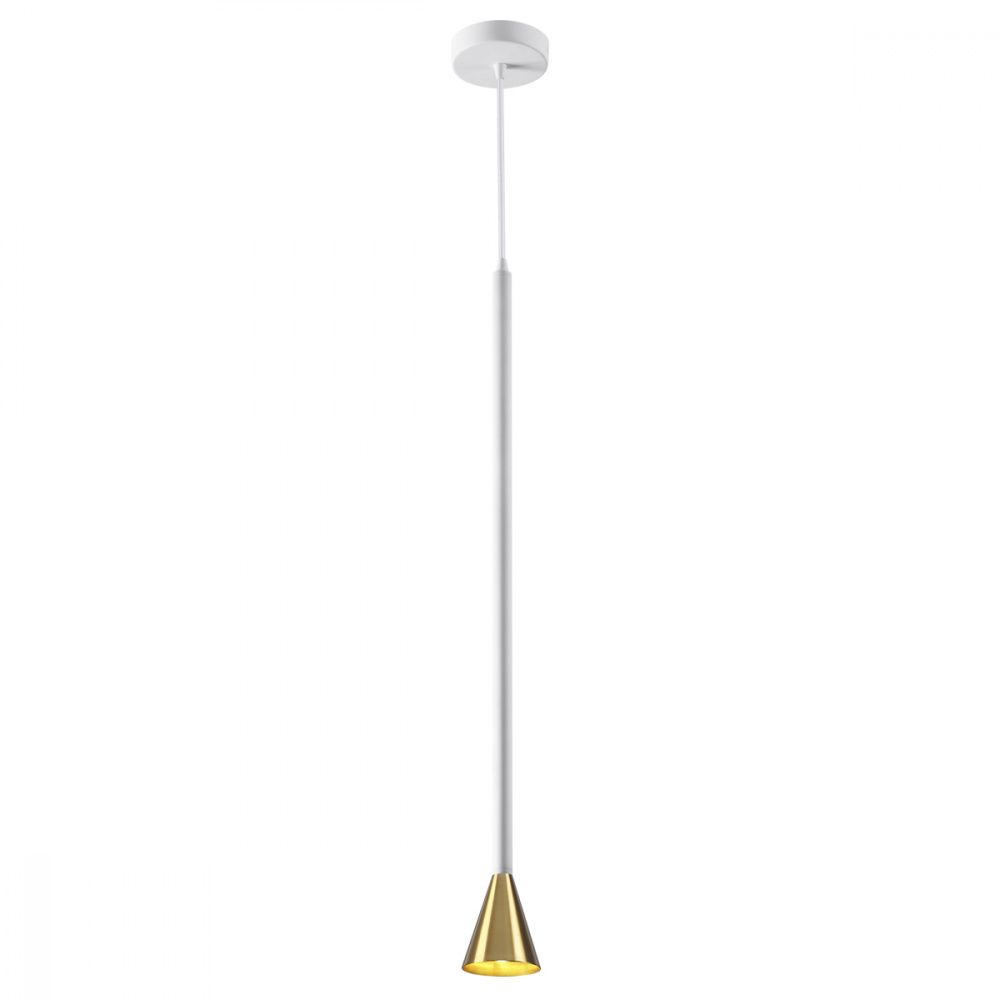 Светильник подвесной Odeon Light Pipa 3884/1GW, белый-золото