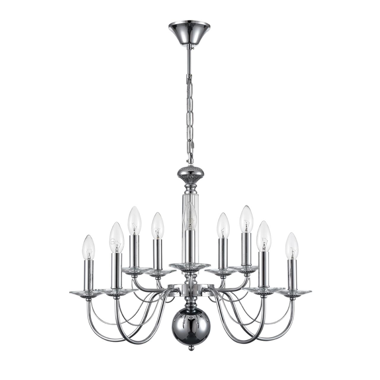 Люстра подвесная 63*90 см, 10*E14 Lumion Incanto 8034/10 хром