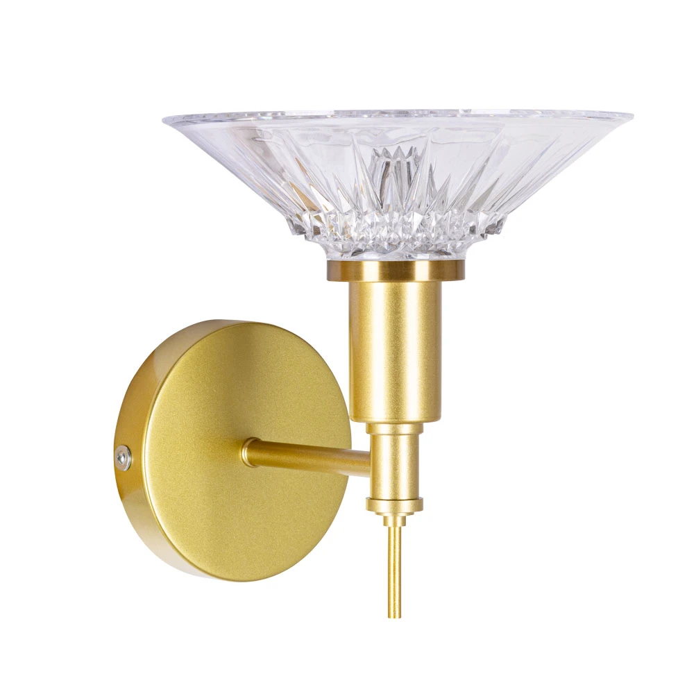 Бра 23**22 см, 1*LED*8W, 4000K, Arte Lamp Alessia A2076AP-1GO, Золото