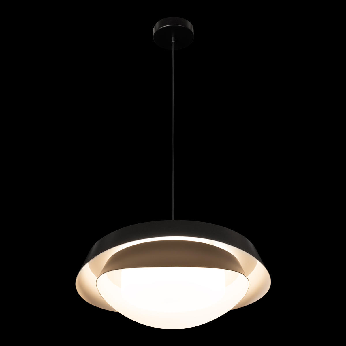 Подвесной светильник 48*20/300 см, 1*LED*30W 4000K LOFT IT Petale 10256P Black черный