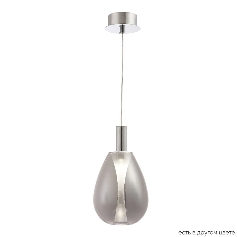 Светильник 15 см, 4W, 4000K, Crystal Lux GAUDI SP4W LED SMOKE, хром-дымчатый