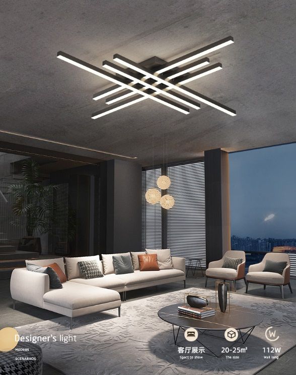 Светильник А09/600 BLACK/ЧЕРНЫЙ  D600/H110/6/LED/112W 2.4G PICK SPF24-03 (1 из 2шт) 24-12