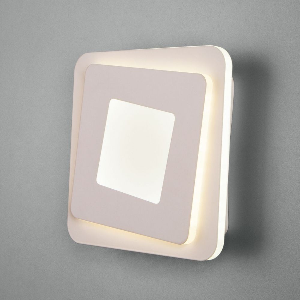Настенный светодиодный светильник Eurosvet Siluet 90154/2, белый, a043454