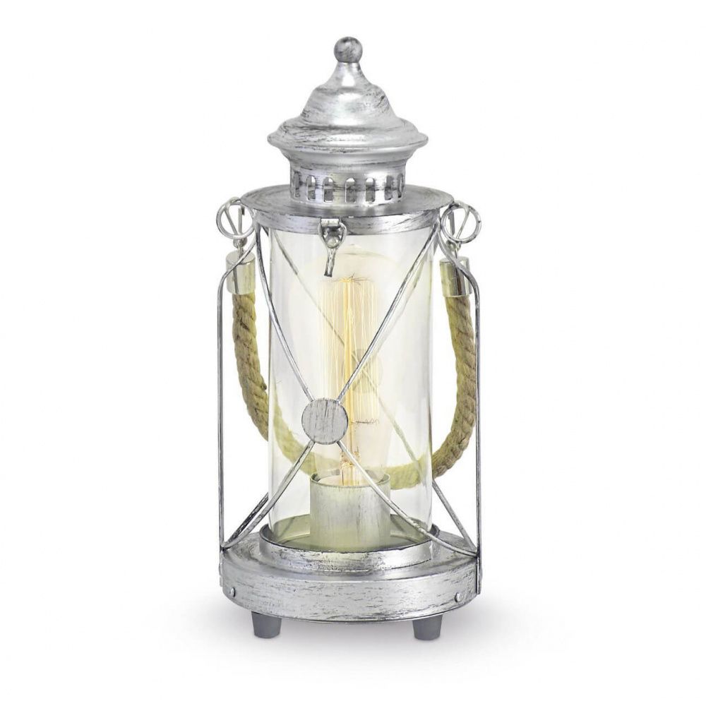 Настольная лампа Eglo Vintage 49284, серебро