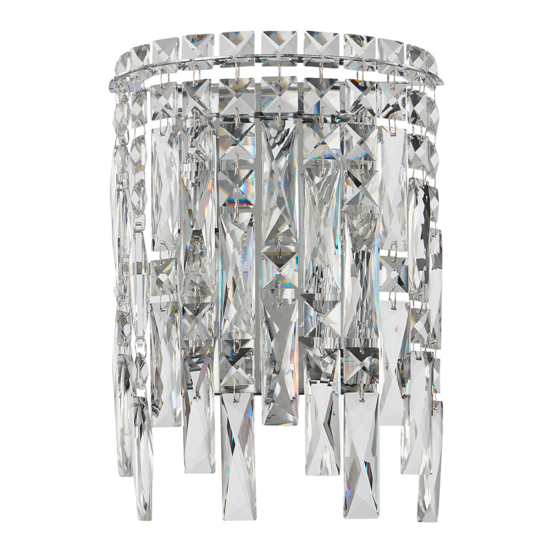 Бра 22*29 см, 2*E14*40W Хром Crystal Lux ABRIL AP2
