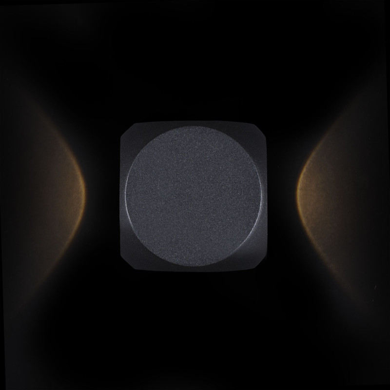 Уличный настенный светодиодный светильник Maytoni Bond Street O015WL-L4B, 4W LED, 3000K, черный