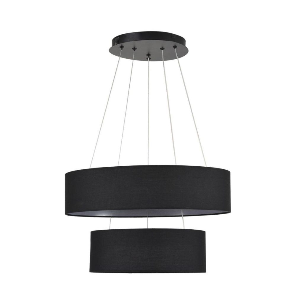 Подвесная люстра 50 см, 55W, 3000-6000K, Lumion Ledio Sava 8373/55L, черный