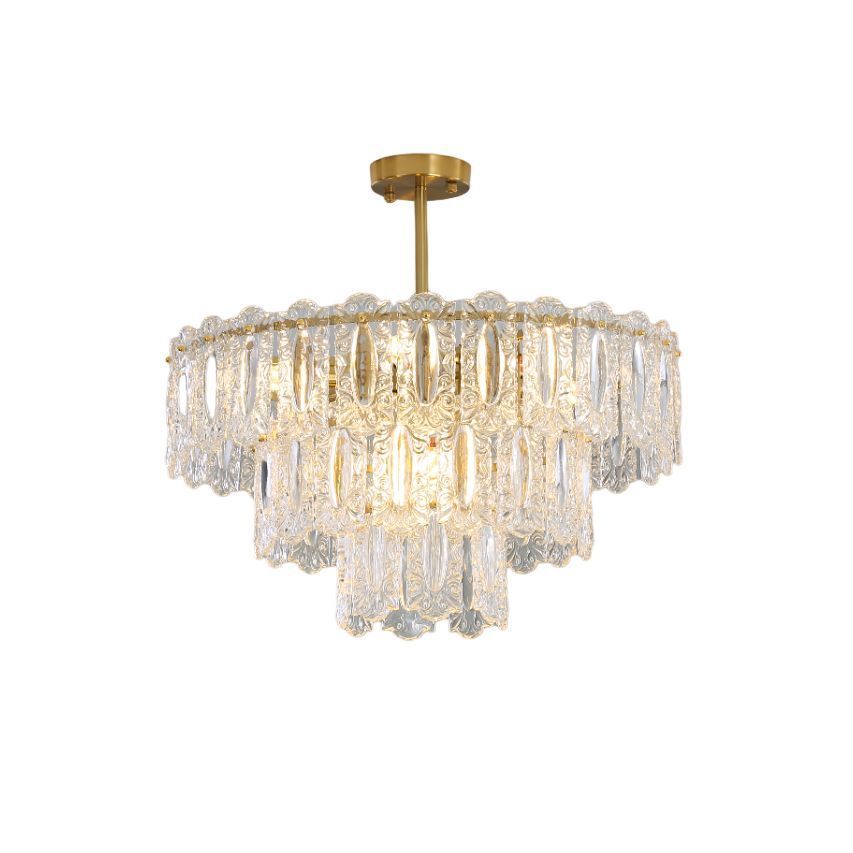 Люстра 60*60*35 см, 9*E14 Gerhort G21136/9BRS+CL, Бронза