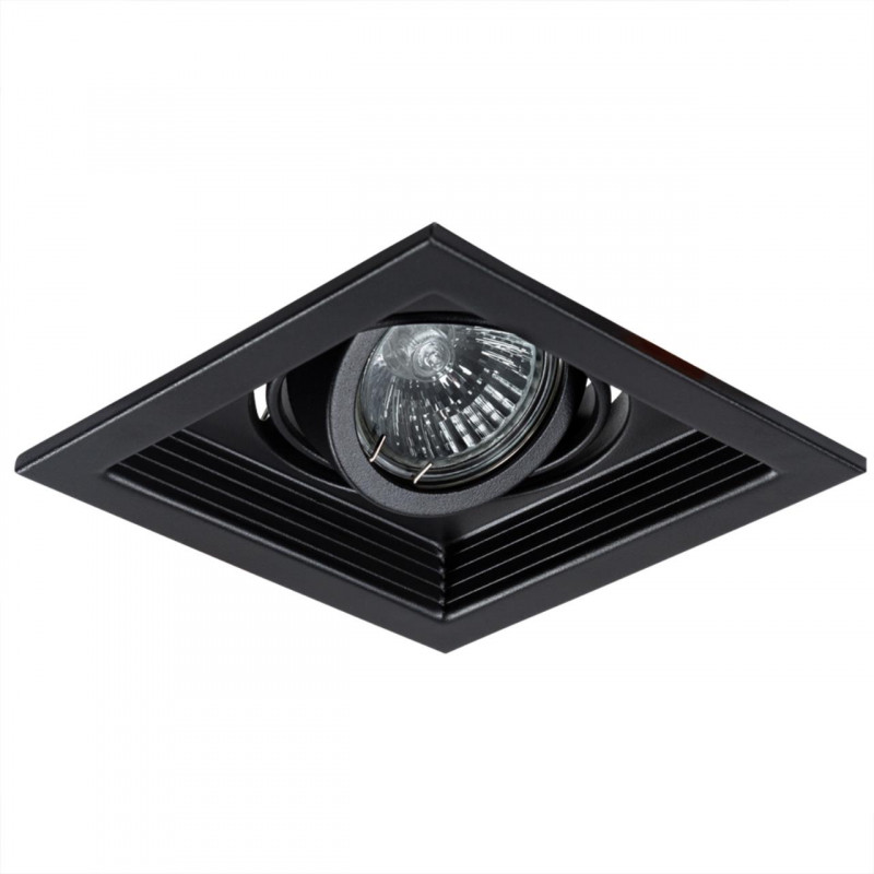 Встраиваемый светильник 13 см Arte Lamp CANIS A6661PL-1BK черный