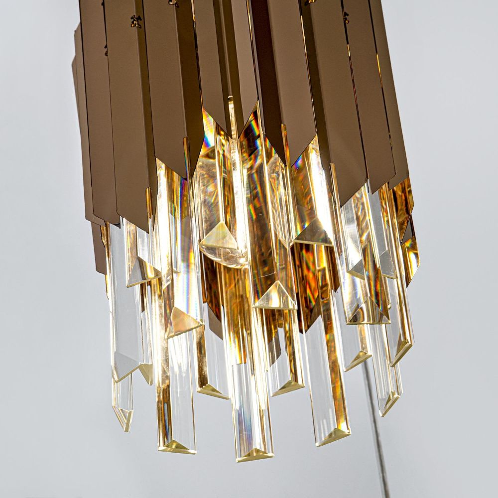 Подвесная люстра 50*50*130 см, Е 27 3x60W, Золото MODELUX ML.20208.3 GD