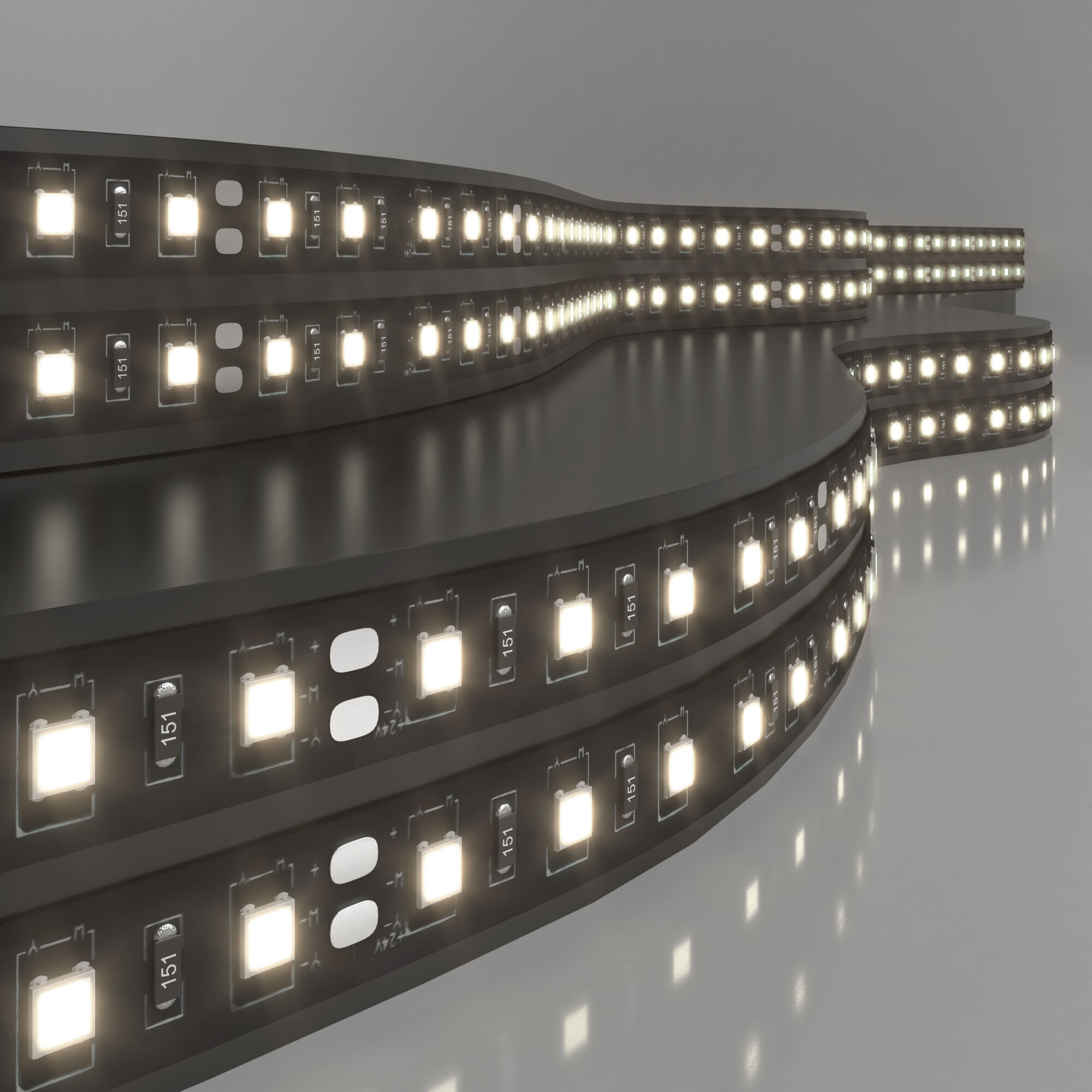 Светодиодная лента  38W, 4200 К, 0*0,8*0,2 см, , Elektrostandard  2835 24V 120Led 9,6W IP20 Black