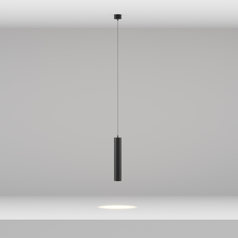 Подвесной светильник  5,2*30 см, LED 12W, 3000К, Черный Maytoni Focus LED P072PL-L12B3K-1