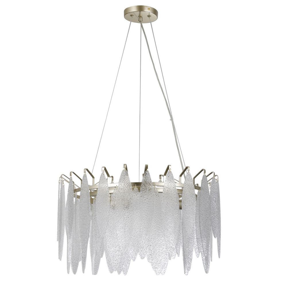 Люстра 55*55*80 см, 6*E14 Gerhort G22027/6CPGD+WT, Золото шампань