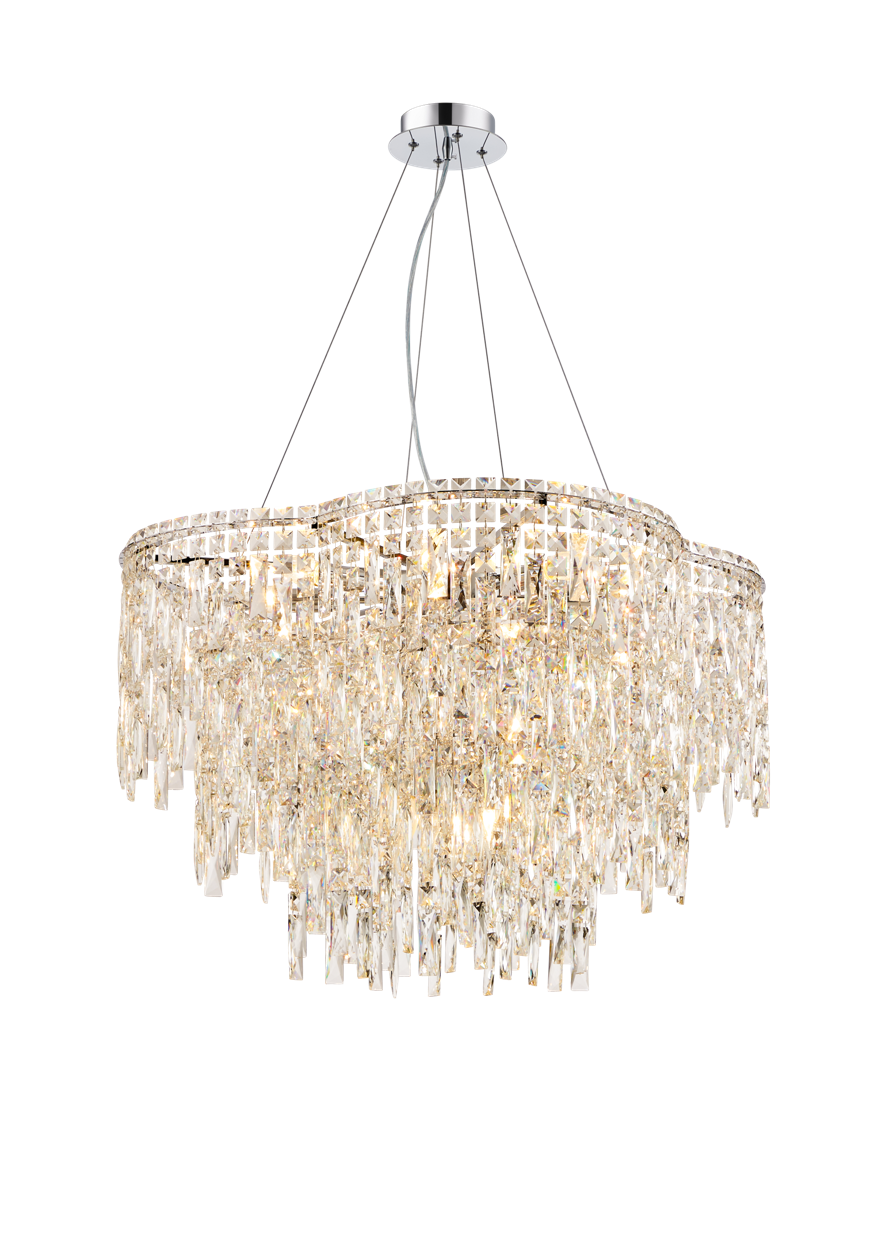 Люстра  800*460, 16*E14, 40W NewRgy Cristallo Z56-ф800*H460 CHROME, Хром