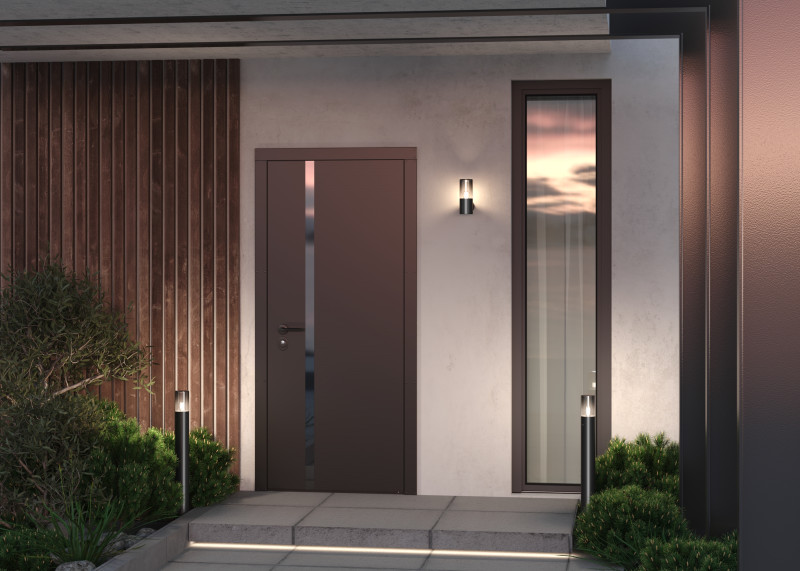 Садово-парковый светильник 8*25 см, 1*E27, 60W, Maytoni Amas O432FL-01GF серый