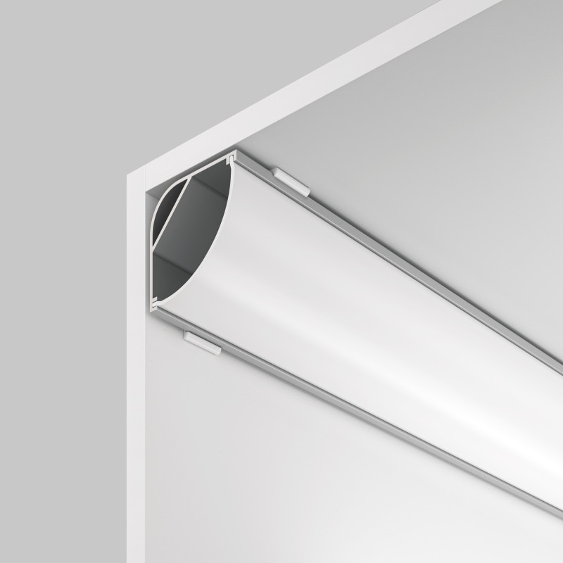 Алюминиевый профиль  Накладной 2000*29,1*29,1 мм для светодиодной ленты Maytoni Led strip Серебро ALM-3030B-S-2M