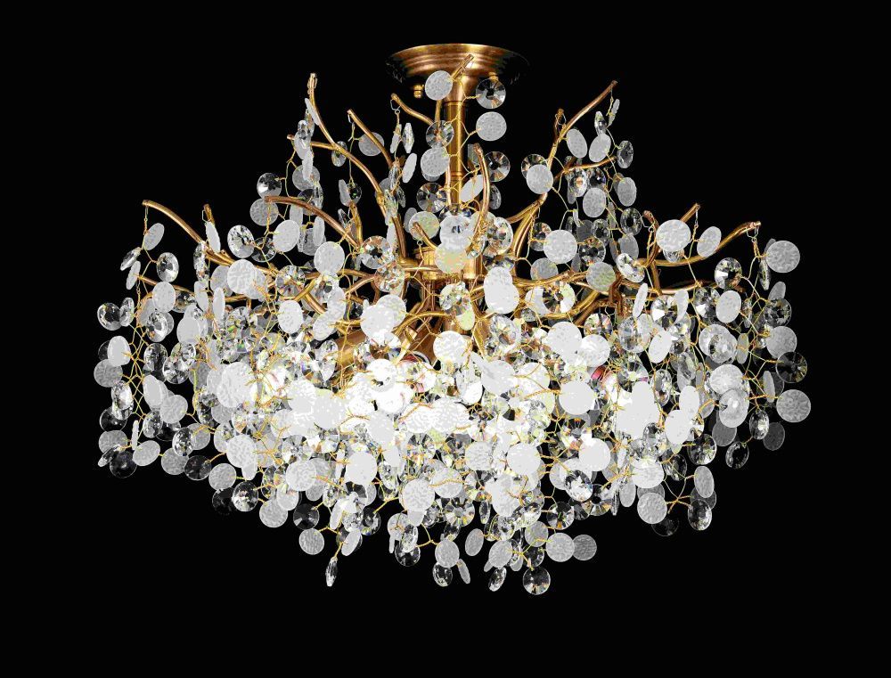 Люстра Ø600 x H500, мм, 8 x 40W (320W), BRONZE (Бронза) Rilon P6086/D600/9 BRONZE
