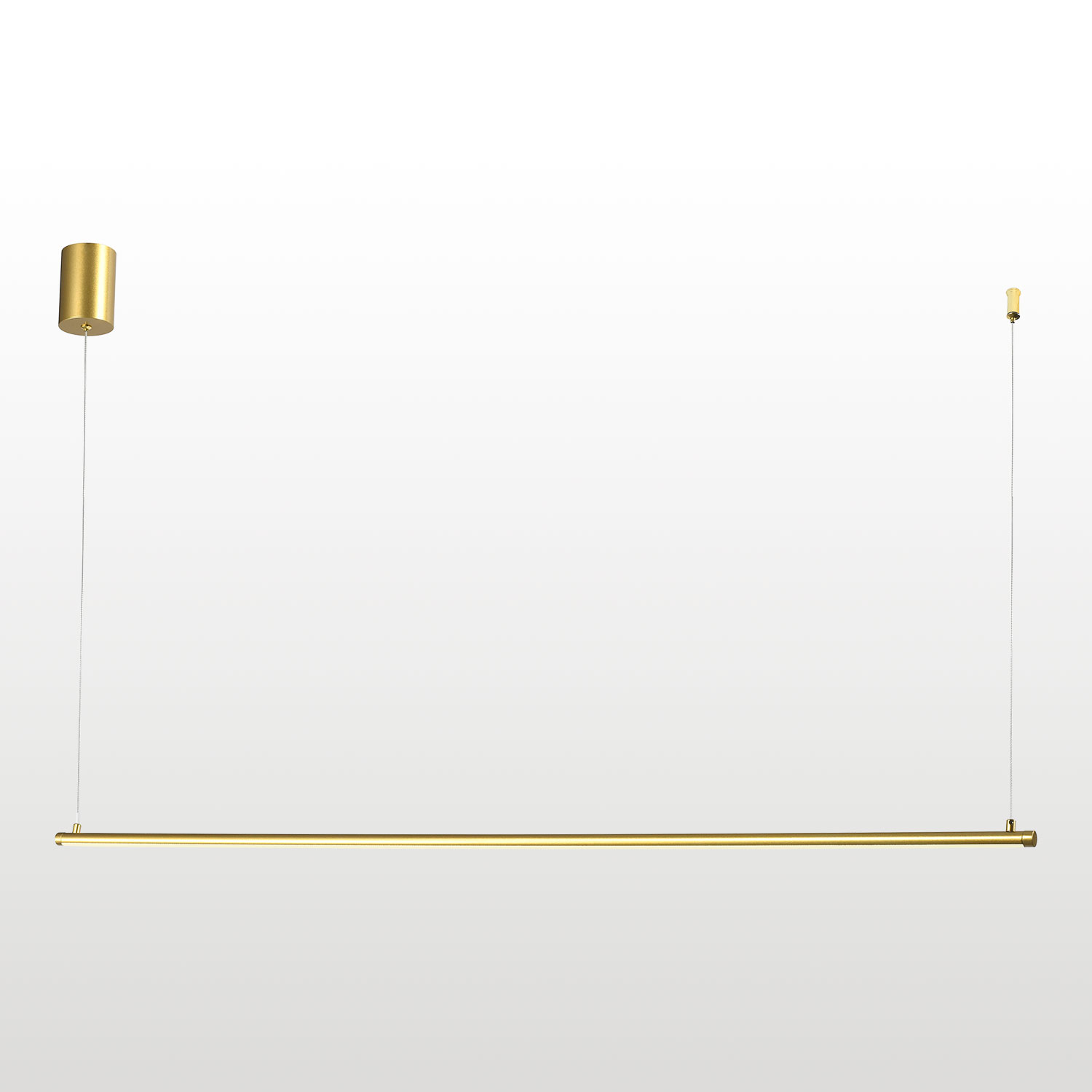 Линейно-подвесной светильник 120*35 см, 1*LED*20W 4000K Lussole Gilmer LSP-0933 матовое золото
