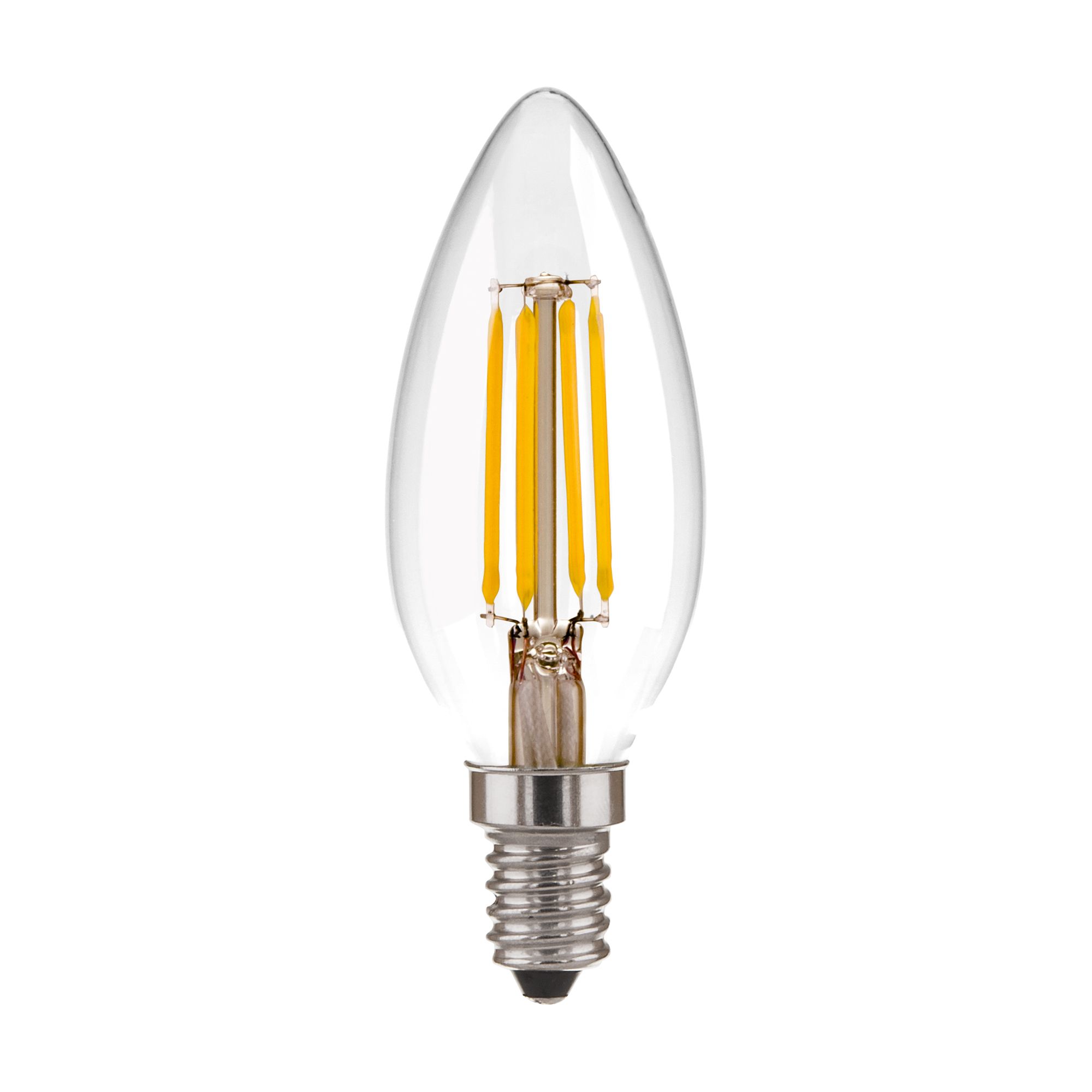 Филаментная светодиодная лампа "Свеча" C35 9W 3300K E14 (CW35 прозрачный) BLE1409 Elektrostandard