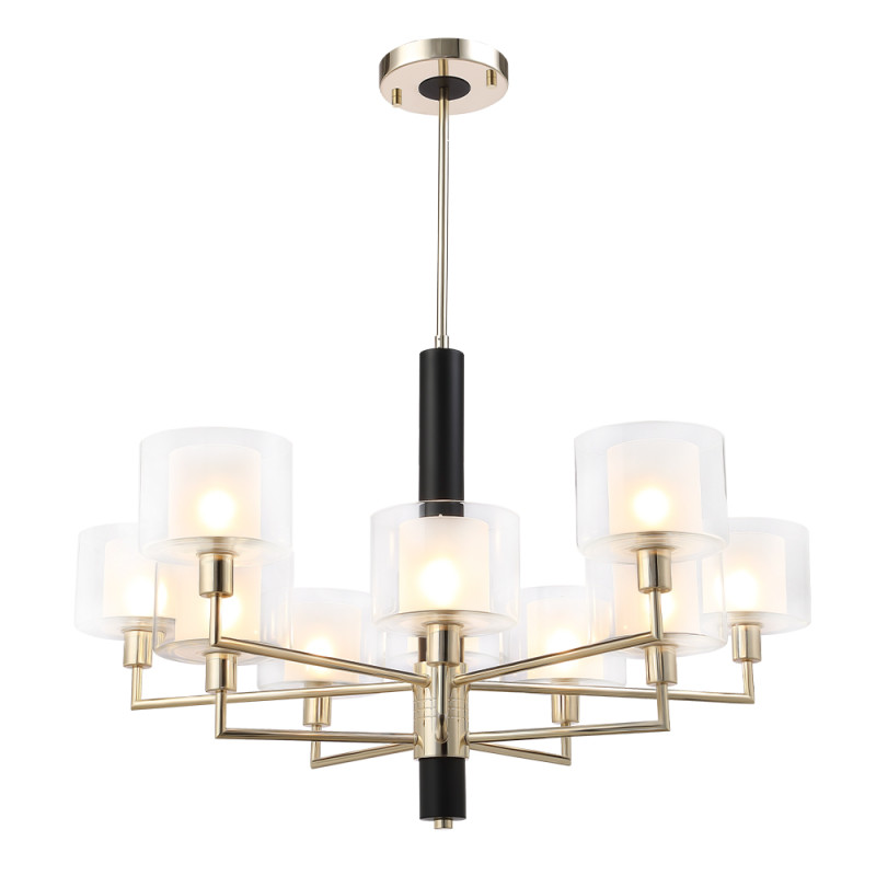 Люстра 89 см Crystal Lux MAESTRO SP-PL5+5 GOLD Золото/черный