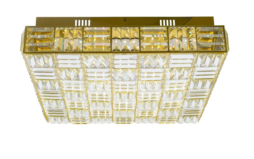 Люстра L500 x W500 x H120, мм, 96W 3000-6000K, GD (Золото) NewRgy 6096E/96W GD