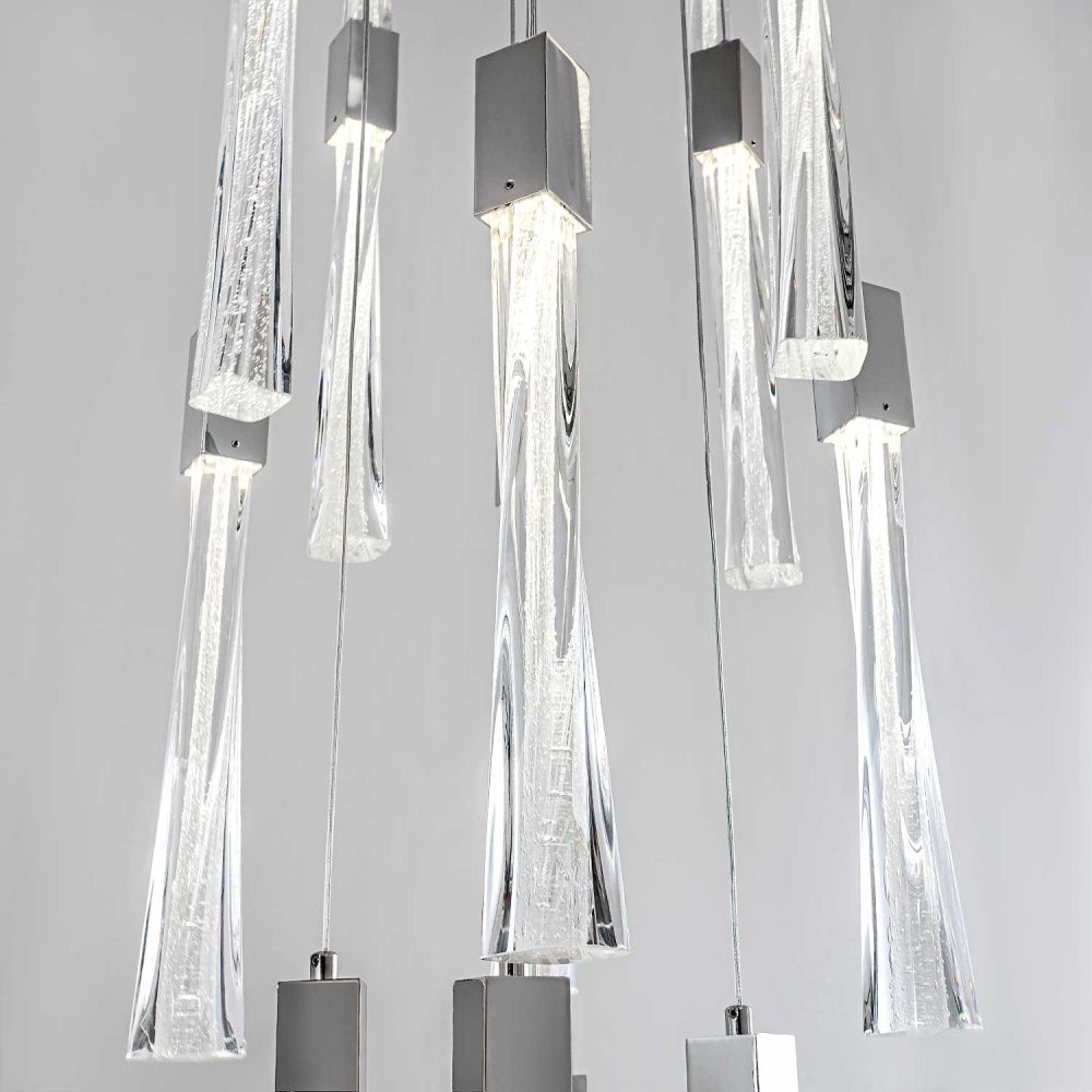 Подвесная люстра 60*300 см, LED 155W 4000K MODELUX ML.89138.25 CR хром