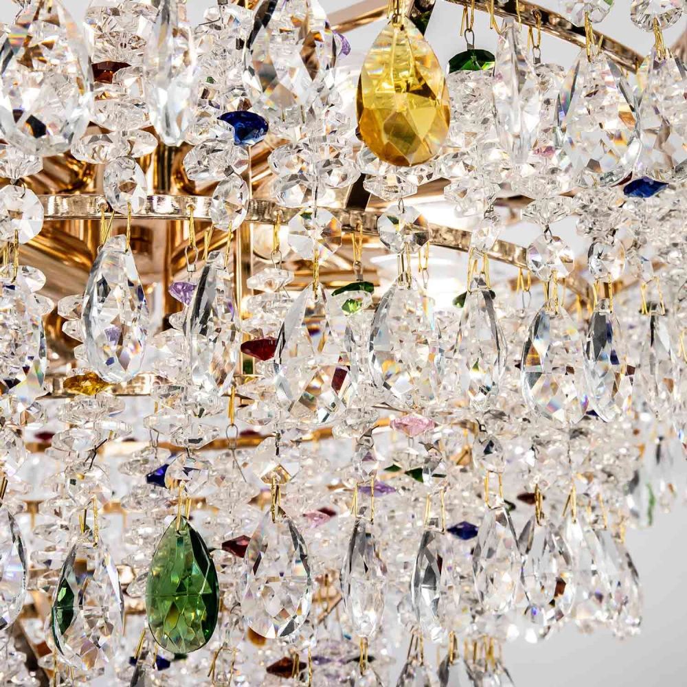 Подвесная люстра 80*80*120 см, Е14 18x40ВтW, Золото MODELUX ML.850.18