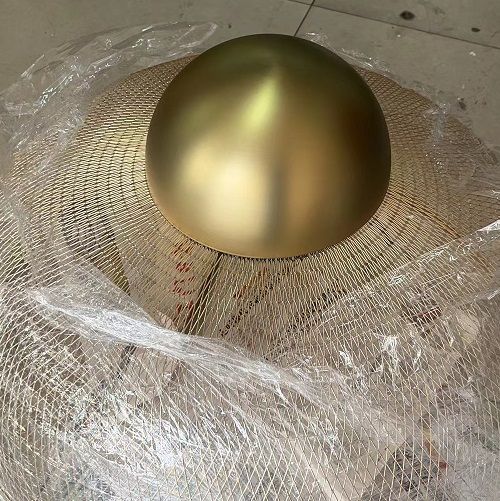 Светильник SPFD-46093 ЗОЛОТО D600/H1200/1/LED/8W/3000K CHECK