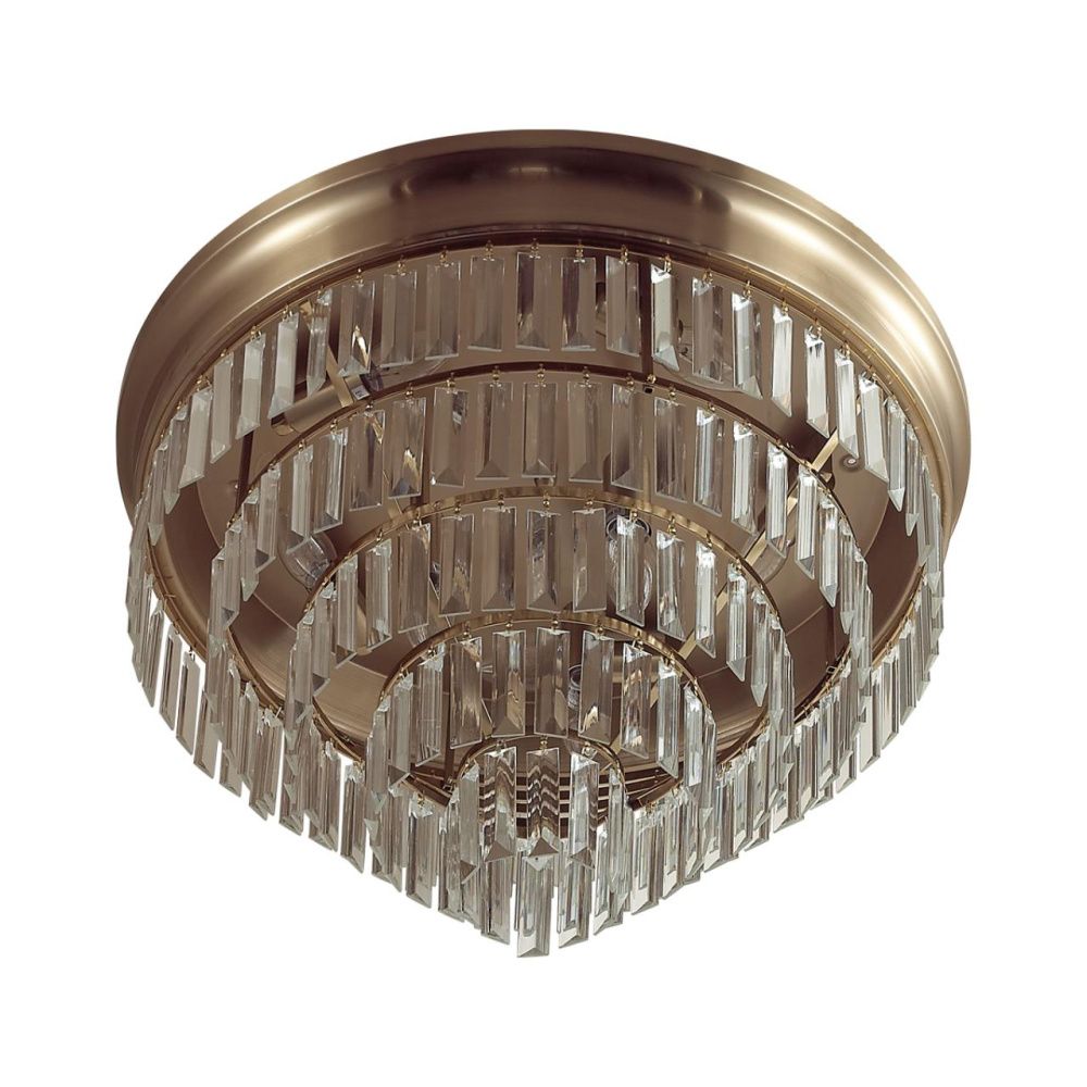 Люстра потолочная *55*-36 см, 8*E14*40W, Lumion ZAHA 5257/8C, латунь, прозрачный