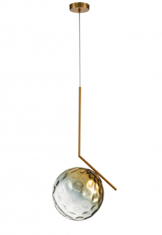 Подвесной светильник 300*250*665/2180 мм, 1*E27 латунь Indigo Dolce V000120, 11007/1P Gold