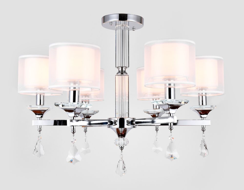 Люстра подвесная 70*45*56 см, E14 W, К, хром Ambrella Traditional Traditional TR4533