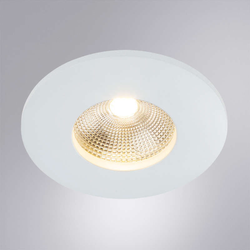 Встраиваемый светильник 8 см 7W 4000K Arte Lamp PHACT A4763PL-1WH