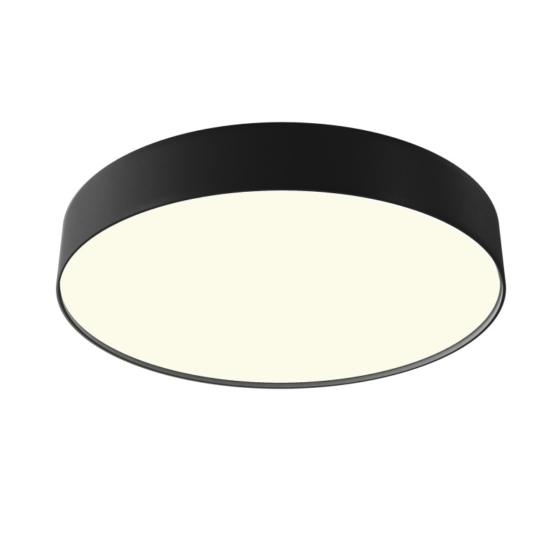 Накладной светильник 40*40*6 см, LED, 45W, 3000К, Maytoni Technical Zon C032CL-45W3K-RD-B черный