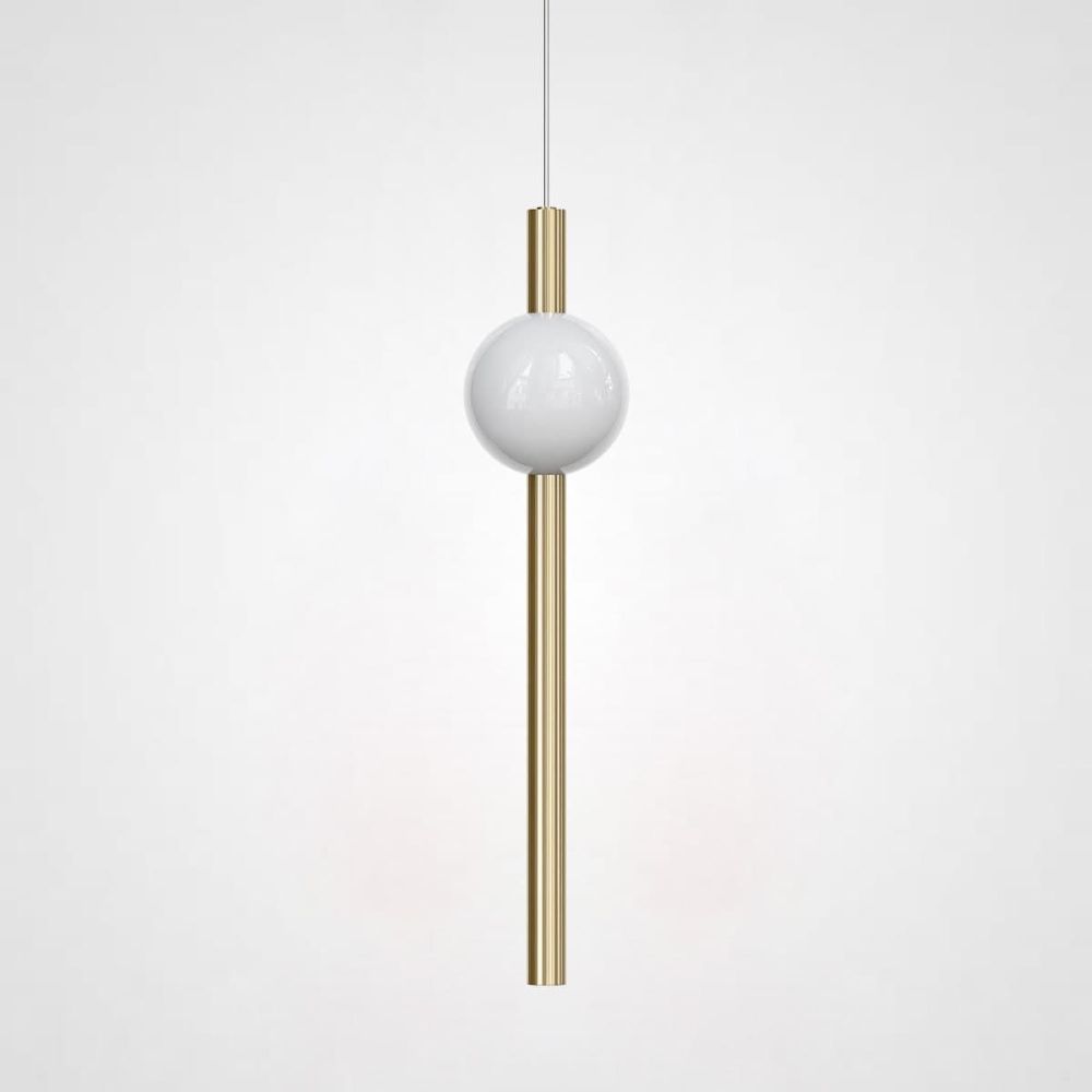 Подвесной светильник broom ORION GLOBE LIGHT gold D L600 13*13*60 см, 1*LED*10W, 3000K, ImperiumLoft 40.1625, Золотистый