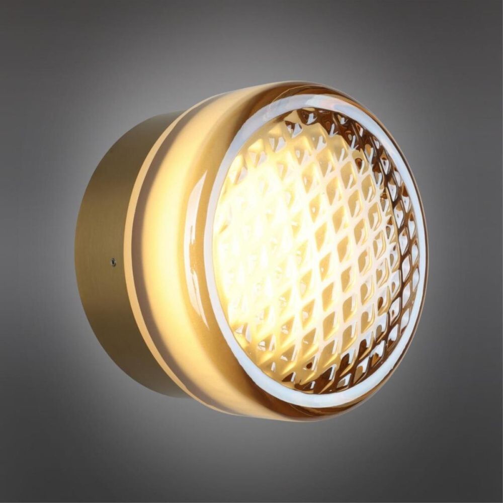 Настенный светильник 12.5 см, 5W, 3000K, Aployt Regina APL.091.01.05, бронза