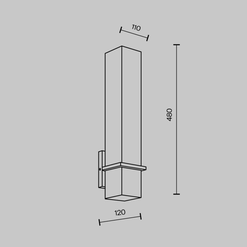 Настенный светильник MODESTYLE MS.211.480 BS