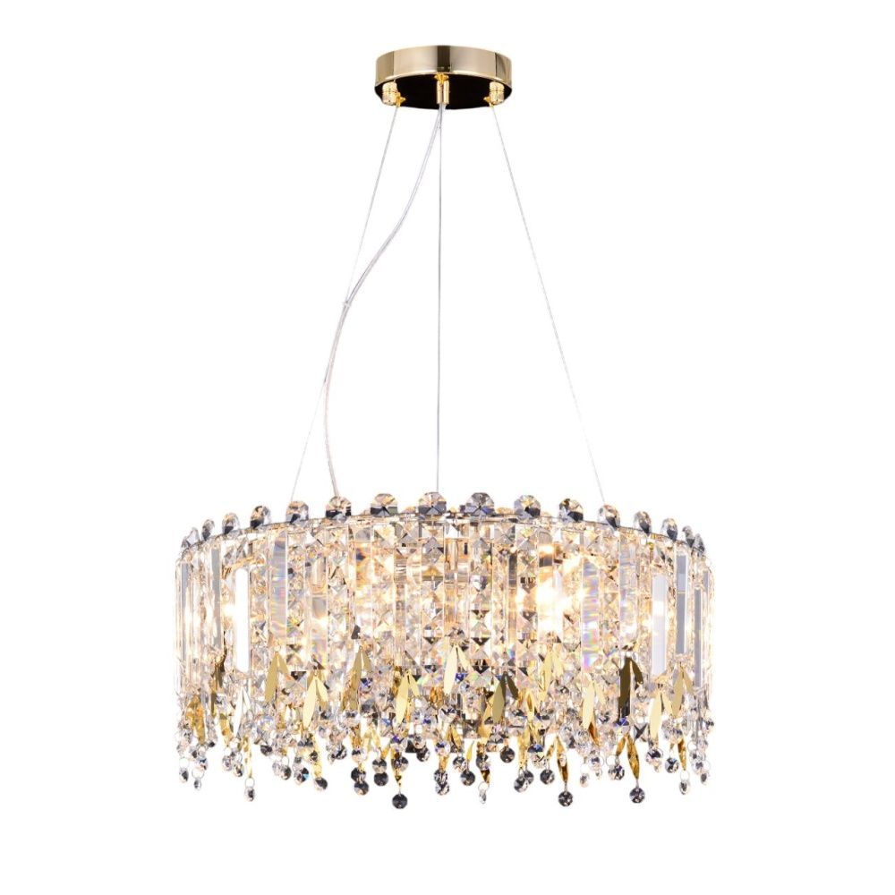 Люстра 48,5*48,5*124,2 см, 6*E14 Gerhort G21137/6FGD+CL, Золото