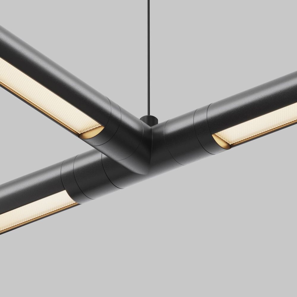 T-образный плоский коннектор без ввода питания Maytoni Shelf CA015TC-B, черный