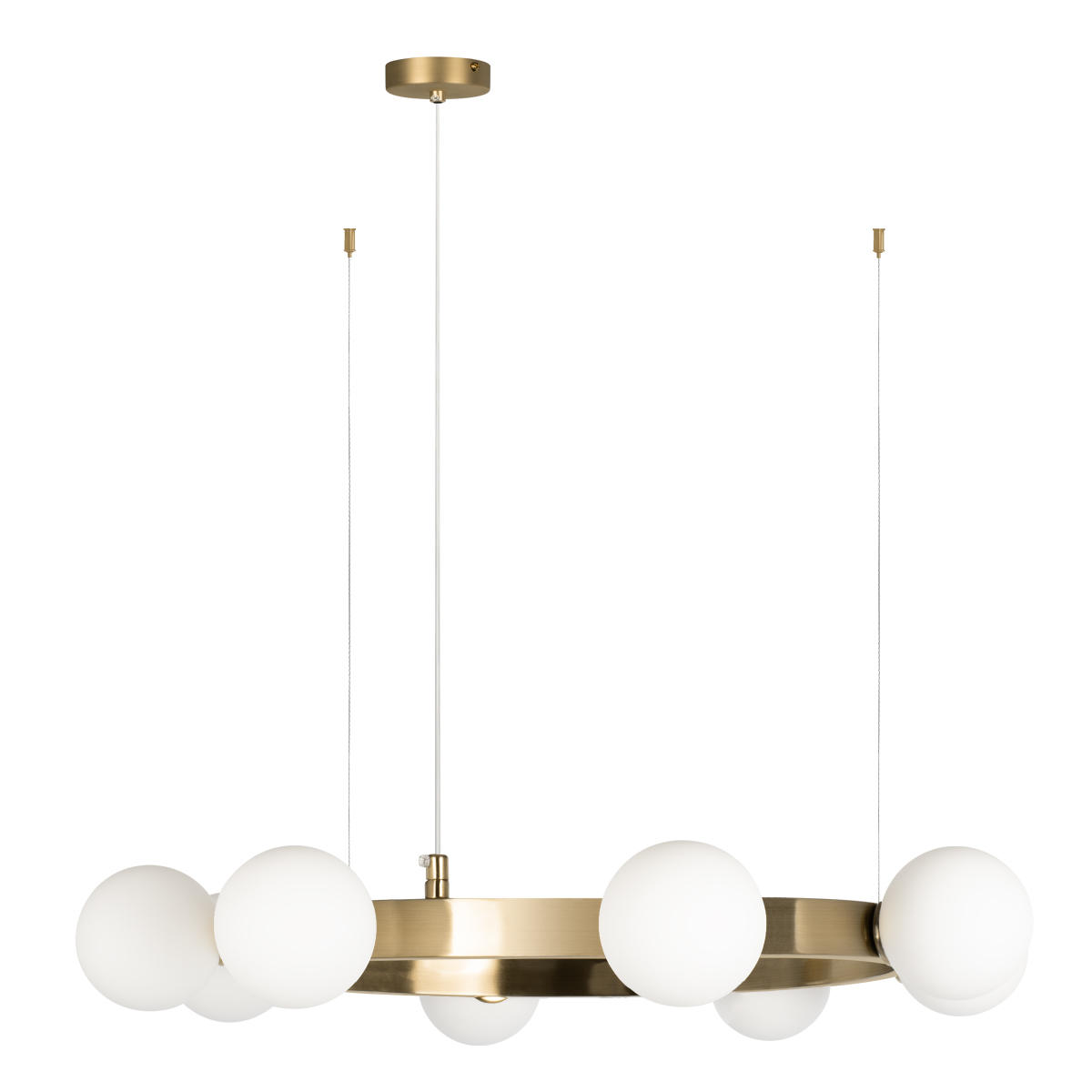 Подвесный светильник 60*8 см, 8*G9*40W LOFT IT Hoop 10311/8 латунь
