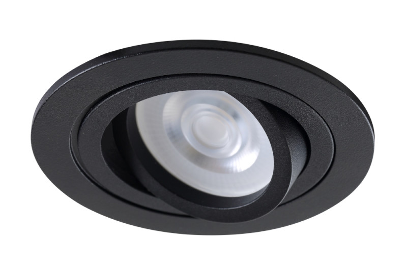 Светильник встроенный 9 см, Crystal Lux CLT 001C1 BL Черный