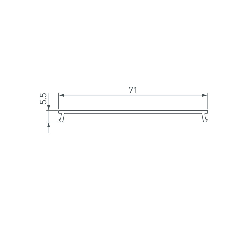 Экран Arlight 025538 200*7,2* см. Цена указана за 2 метра. Продается кратно 2 метрам.