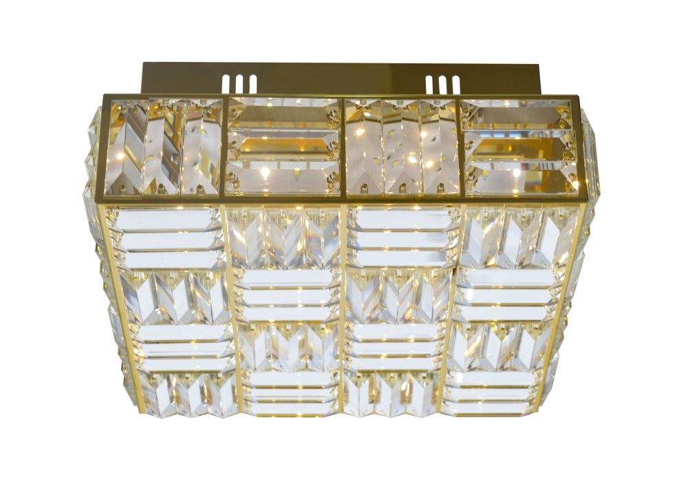 Люстра L300 x W300 x H120, мм, 48W 3000-6000K, GD (Золото) NewRgy 6096E/48W GD