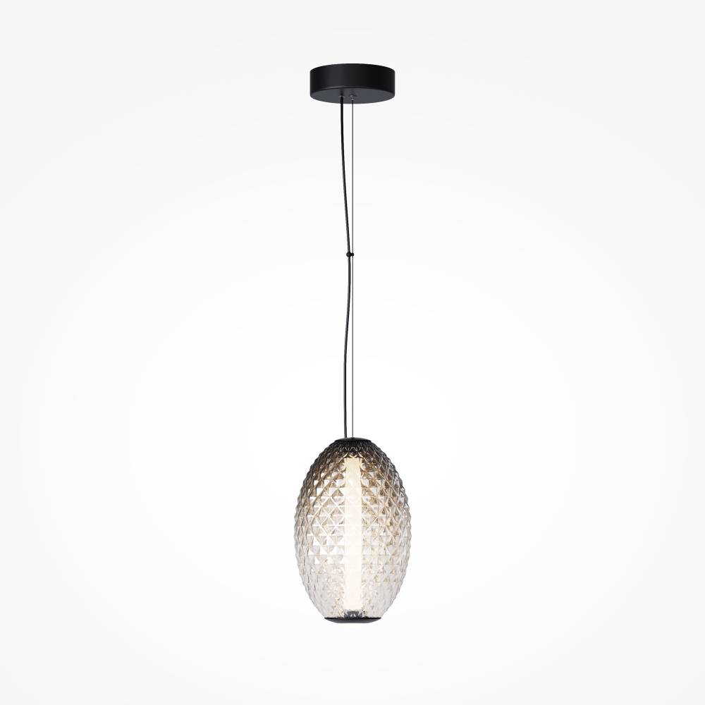 Подвесной светильник 47*46-337 см, *LED*14W, 3000K, Maytoni Bruma MOD397PL-L14B3K, Черный