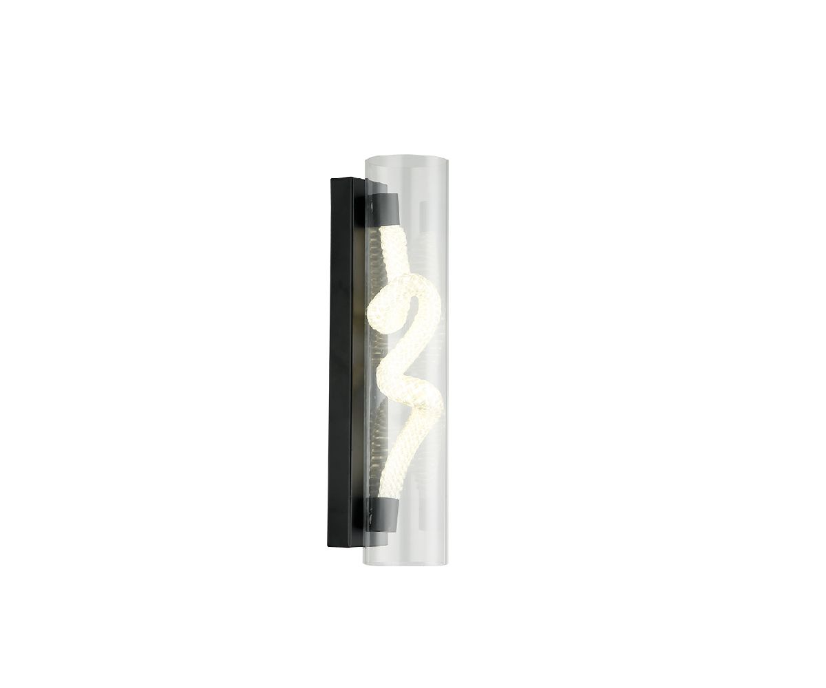 Настенный светильник 38 см, 20W, 4000K, Kink Light Агнеса 08490,19, черный
