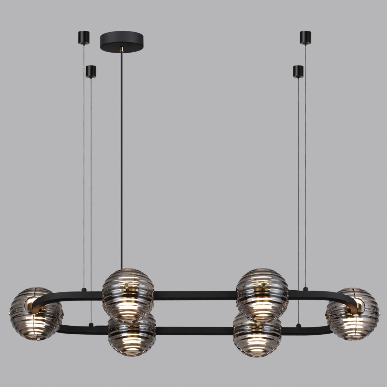 Люстра 103,5*43,5*130 см,  LED*W, 4000 К, Odeon Light Troni, черный 5041/60LA