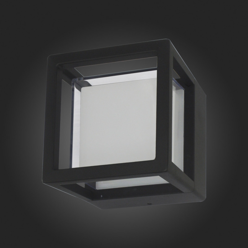 Светильник уличный настенный 11 см, 5W 4000K ST LUCE ALCENO SL9504.401.01 Черный